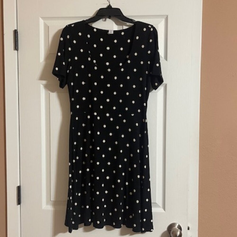 Black & White Polka Dot Dress by Old Navy - Picture 2 of 5